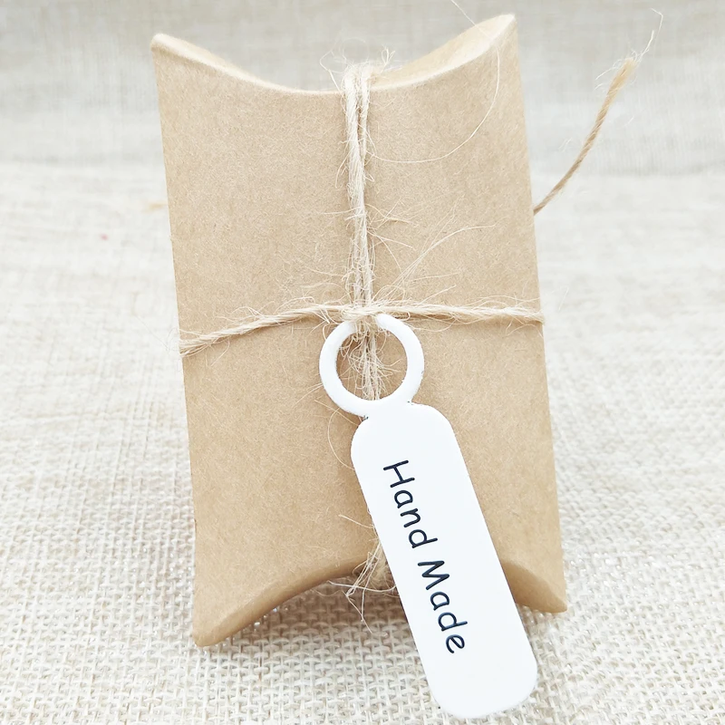 Маленькие подарочные бирки ручной работы 5*1 3 см пустая упаковка для ювелирных