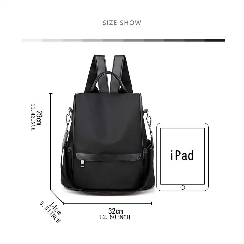 Brand Fashion Waterproof Oxford Women Anti-theft Backpack High Quality School Bag For Multifunctional Travel Bags New | Багаж и сумки