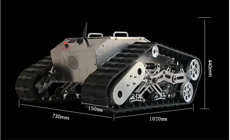 Шасси для гусеничного робота 880 т с максимальной нагрузкой 100 кг|tank rc|rc tankrc tracked robot