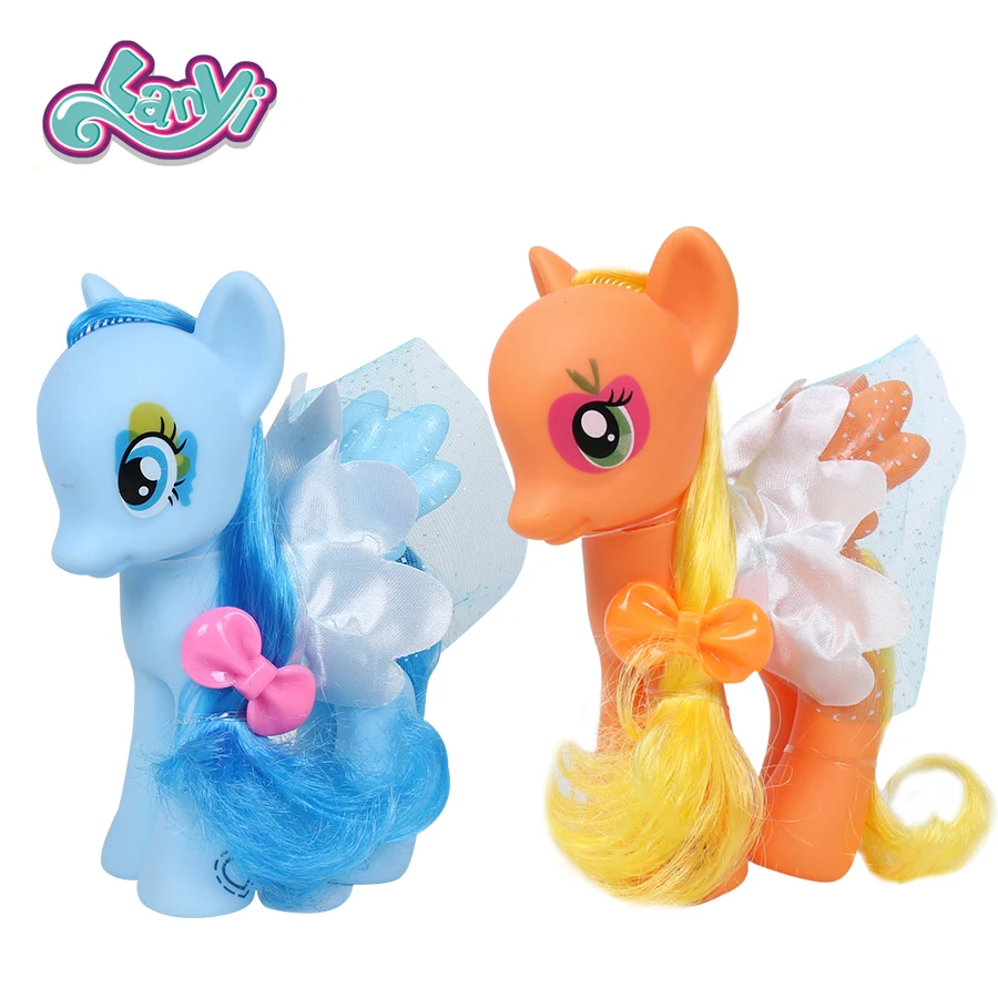 Lanyitoys 5 дюймов с рисунком из мультфильма «Мой маленький пони экшн-фигура аниме игрушки с маленькими куклы-лошади игрушки для девочек Подарки