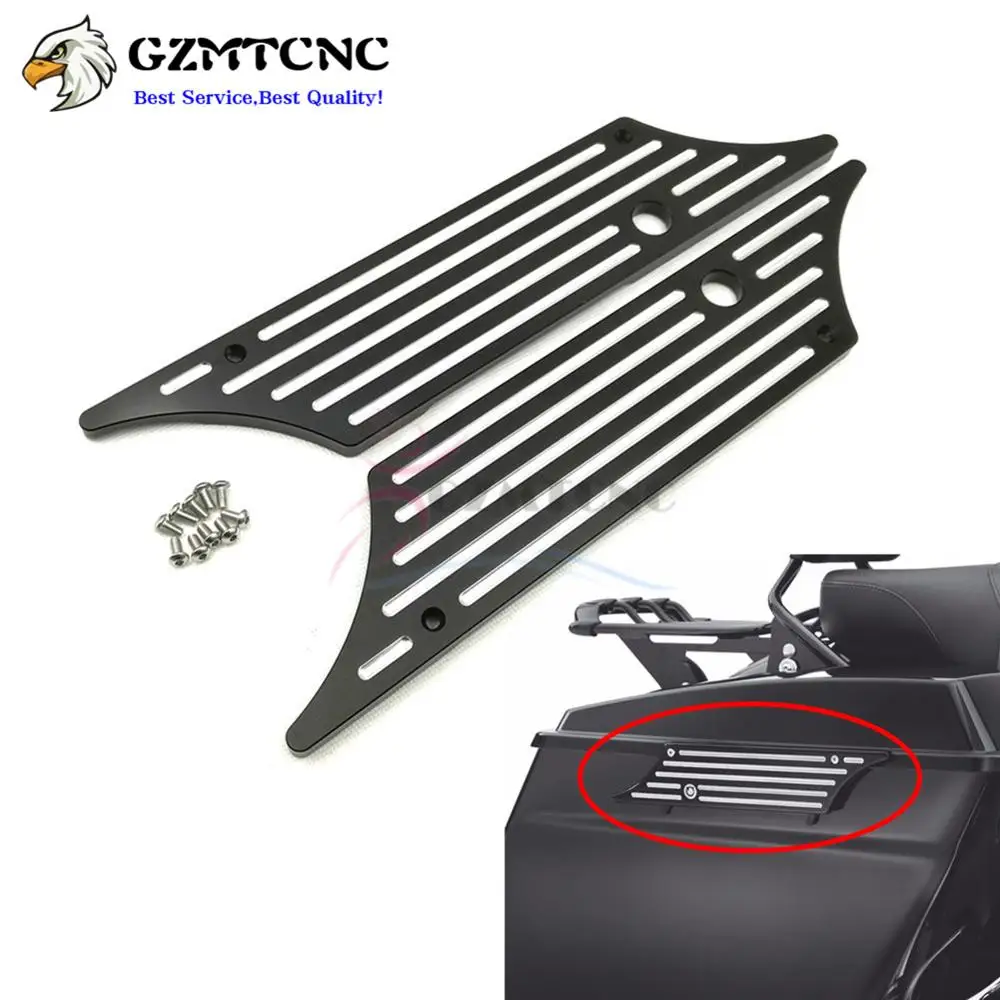 Жесткая седельная сумка с заготовкой ЧПУ для Harley Touring Road King Street Electra Glide FLH FLT 1993 - 2013