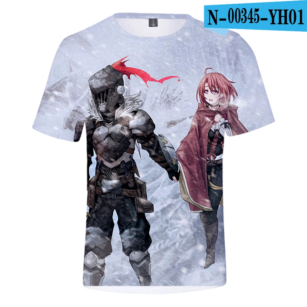 Повседневная 3D футболка Goblin Slayer Comic Горячая крутая летняя новая Мужская/женская модная футболка с коротким рукавом Goblin Slayer Comic 3D Tees