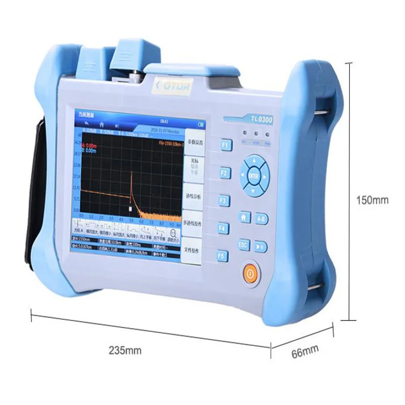 OTDR волокно тестер 1310/1550nm 120 км с английским испанский 30/28dB