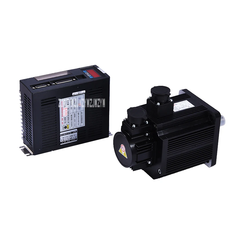 

2.0KW AC Single-phase Servo Motor With Driver 7.7N.M 2KW 2500rpm 130ST-M07725+1M Motor cable+1M Encoder Cable 1 set High quality