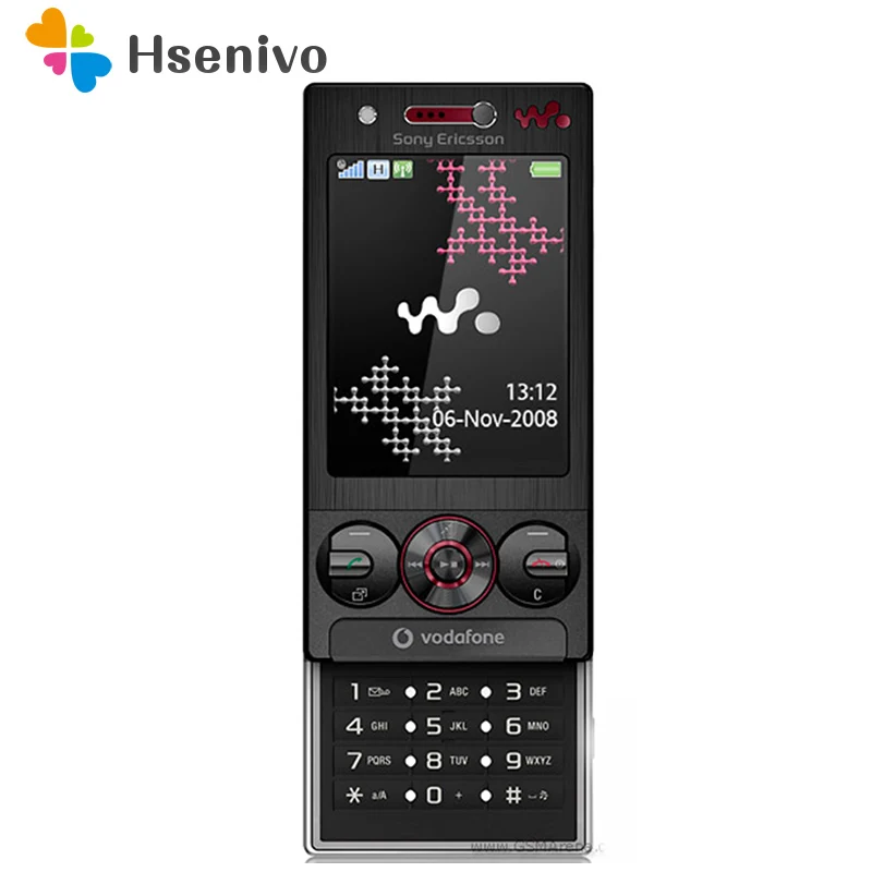 W715 разблокированный мобильный телефон sony Ericsson W715 Slide 3g Bluetooth FM разблокированный сотовый телефон