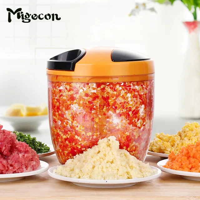 900 ML овощерезка ручной измельчитель для лука и чеснока мясорубку измельчитель для продуктов кухонные принадлежности гаджеты белое яйцо