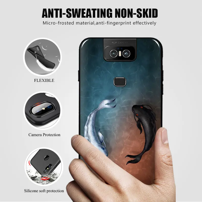 For Asus ZenFone 6 2019 ZS630kl Case Soft TPU Phone for 6Z ASUS_I01WD |