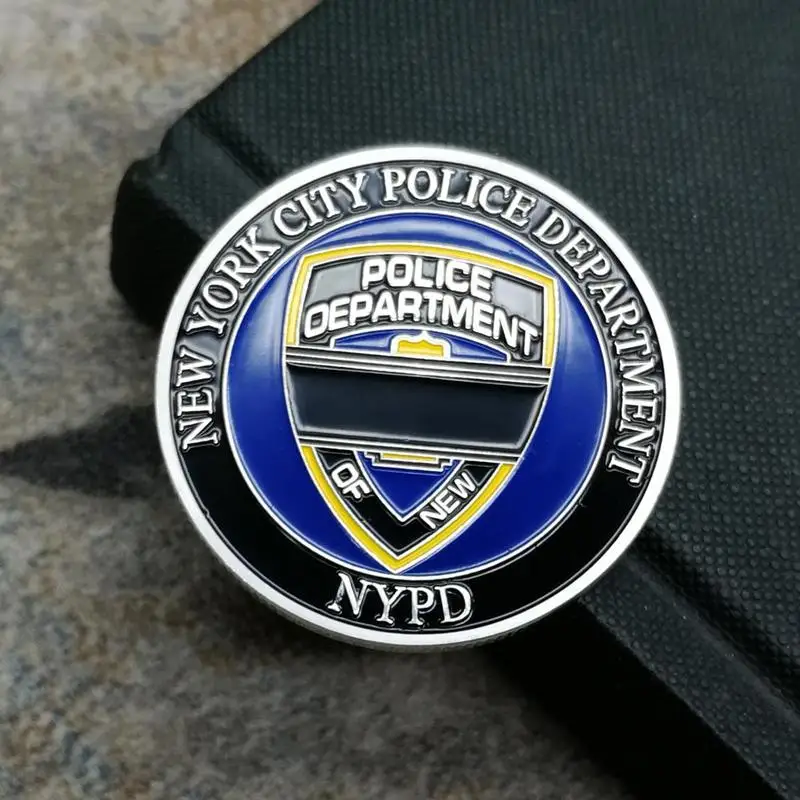 Монеты с черепом Fidelis Ad Mortem NYPD из Нью Йоркского отделения полиции коллекция монет
