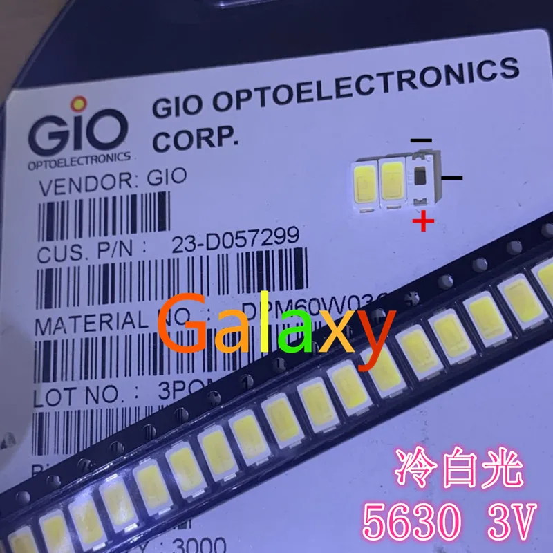 Для (GIO) высокой мощности 5630 LED PLCC-3 Телевизор с подсветкой супер яркий диод SMD LCD 0 5 W