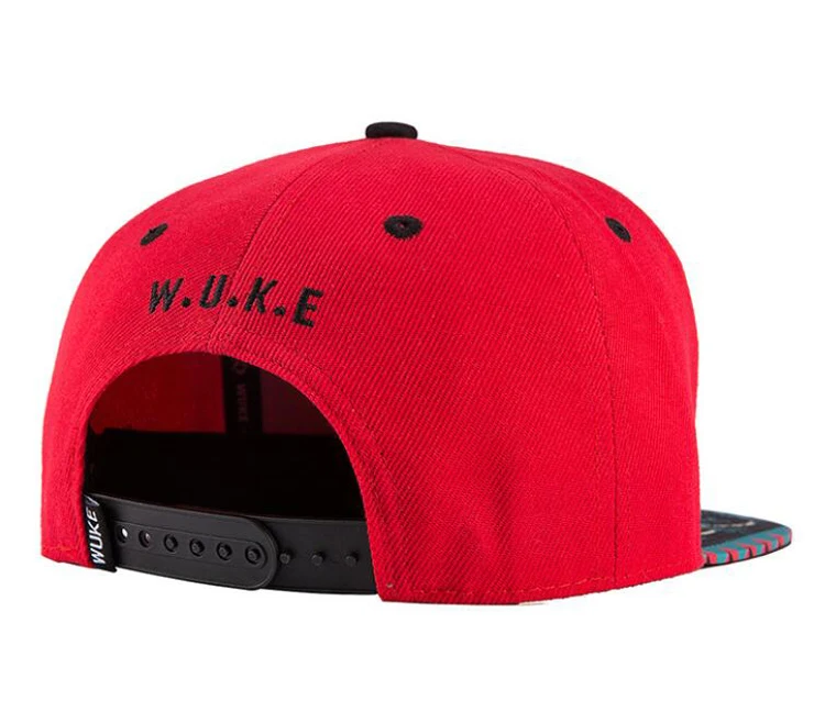 Новый мужской Моды Черный Печатных Шляпы Регулируемые Хип-Хоп Snapback Бейсболка