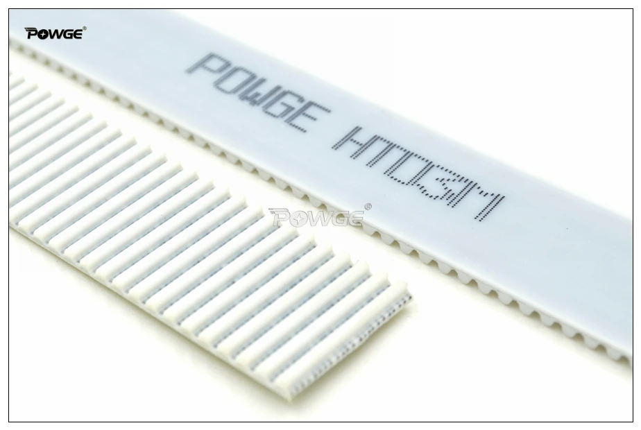 Ремень ГРМ POWGE 10 метров 3 м ширина 15 мм белый HTD3M PU открытая синхронная лента для
