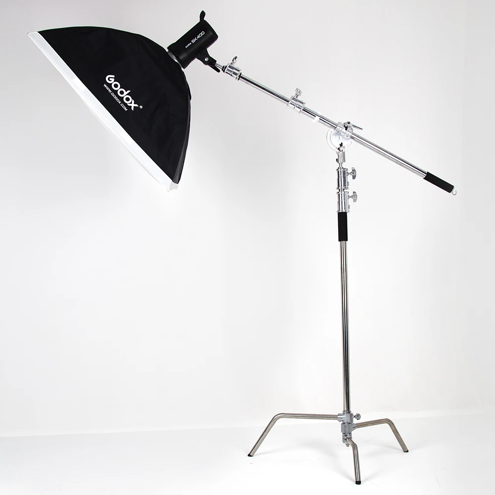 Регулируемая стойка светильник из тяжелого металла высота 130/330 см