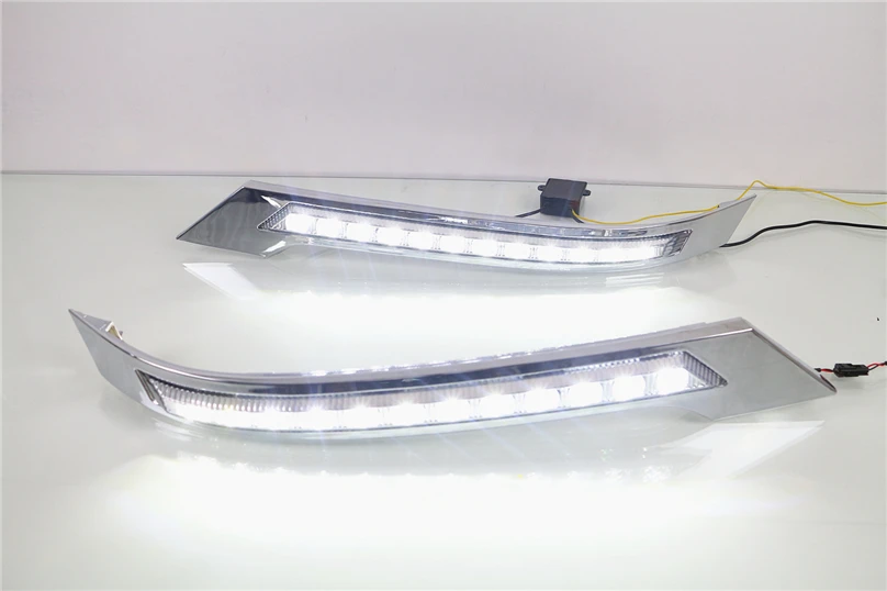 2 шт. DRL для toyota vellfire 2013 светодиодный DRL дневные ходовые огни Дневной светильник водонепроницаемый сигнальный стильный светильник противотуманная фара