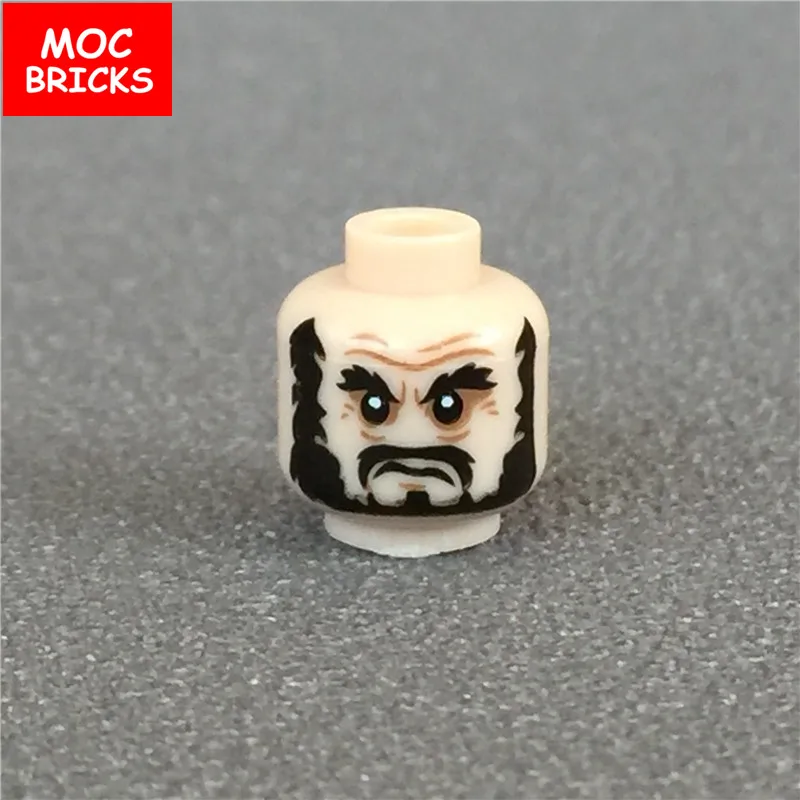 10 шт./лот кубики Moc Мужская и женская фигура голова лицо выражение DIY мини куклы строительные блоки кирпичи игрушки для детей Подарки - Цвет: 8036