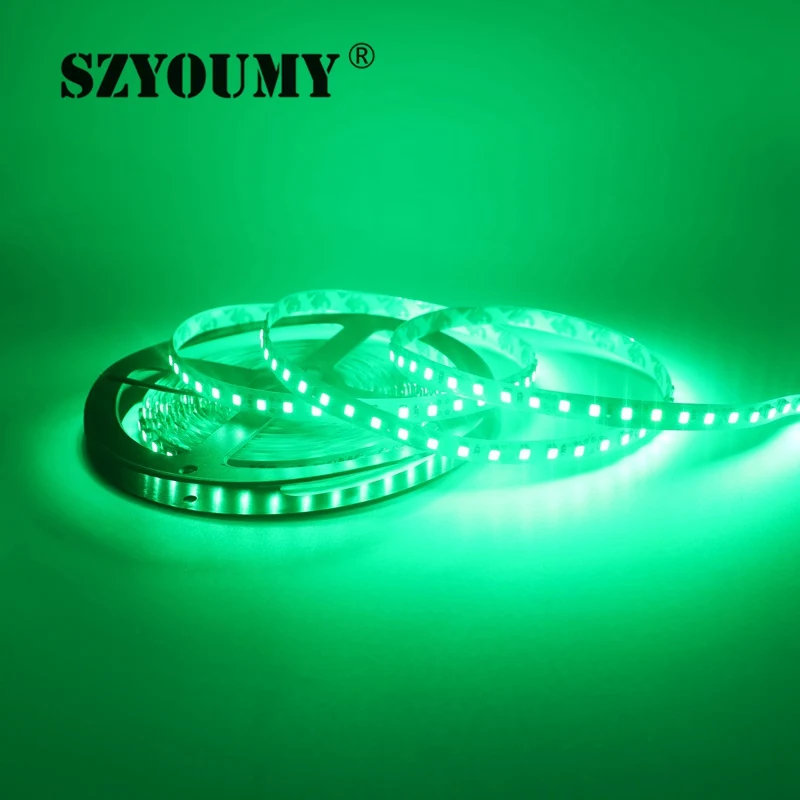 

SZYOUMY DC12V 5M/Roll 120led/m 600LEDs 2835 SMD IP20 Non-Waterproof Flexible LED Strip Light Cool White 200 Meters