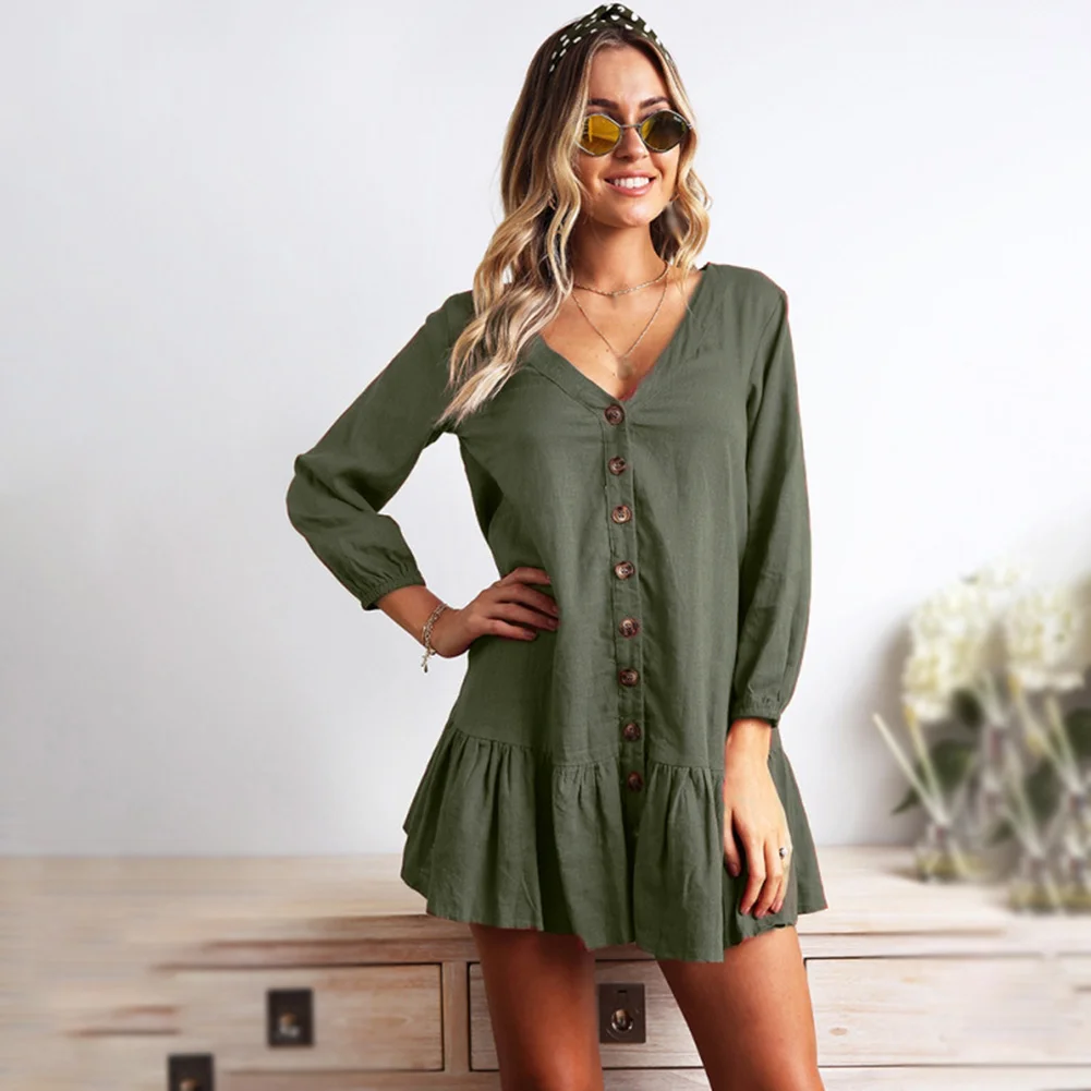 Женская Повседневная осенняя одежда с длинным рукавом и v образным вырезом| |