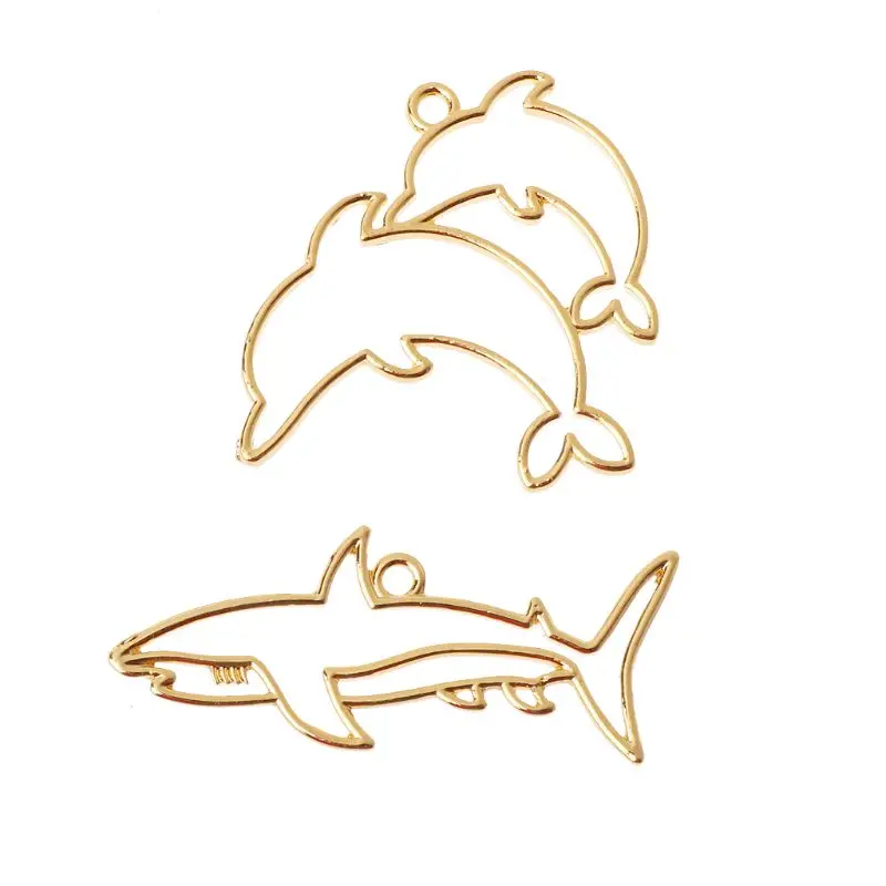 2 шт. рамки из эпоксидной смолы в виде дельфина акулы | Украшения и аксессуары