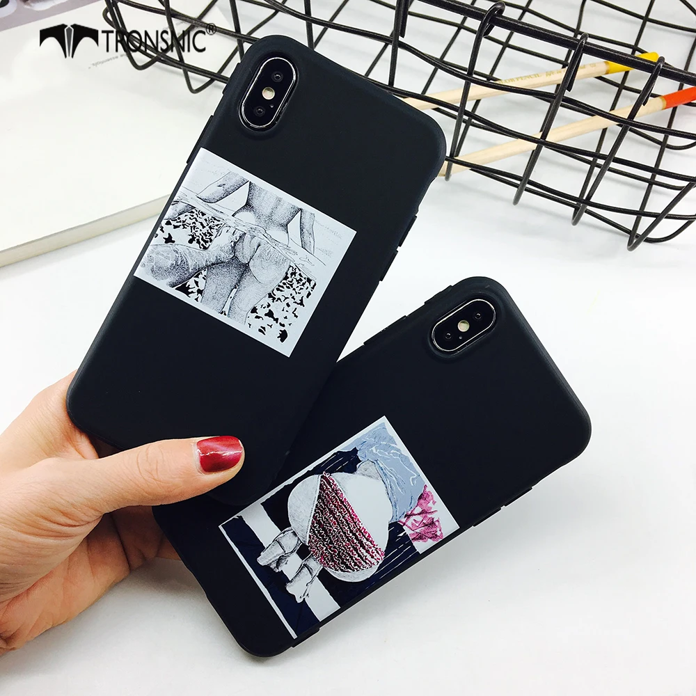 Модный Роскошный чехол Tronsnic для девочек iphone 6 6s Plus 7 8 мягкий рельефный задняя