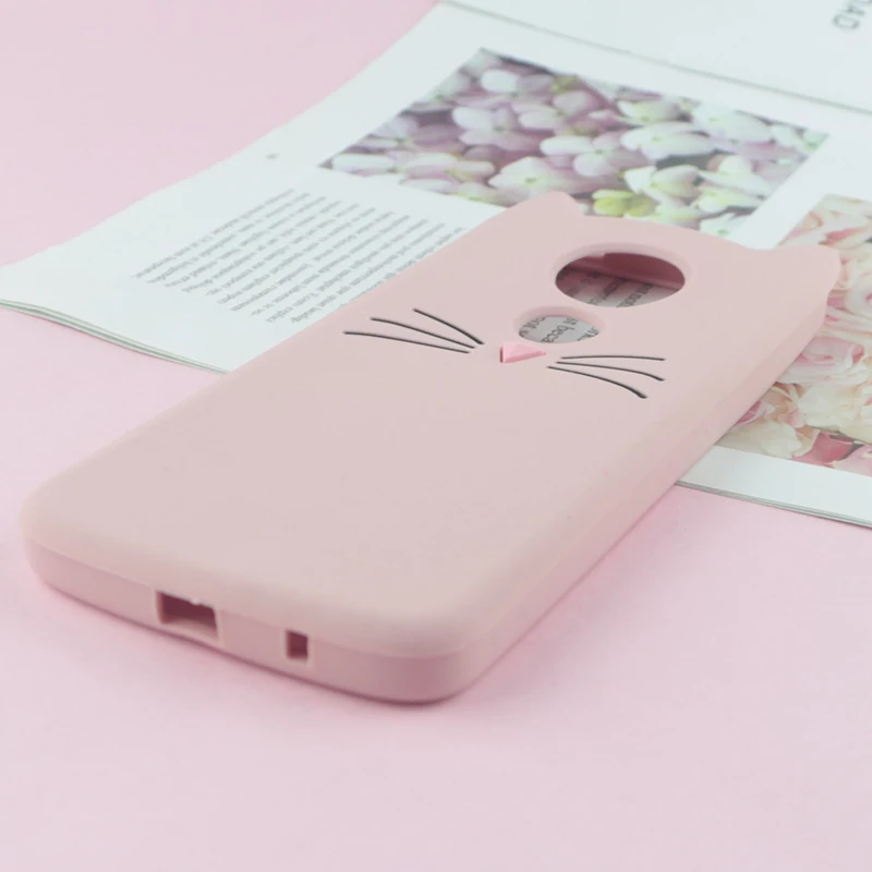 Милый японский блестящий чехол с котом для Motorola Moto G6 Play G6Play XT1922-4 G5 C E4 Plus E5 G5S Plus Мягкий чехол для телефона с котом