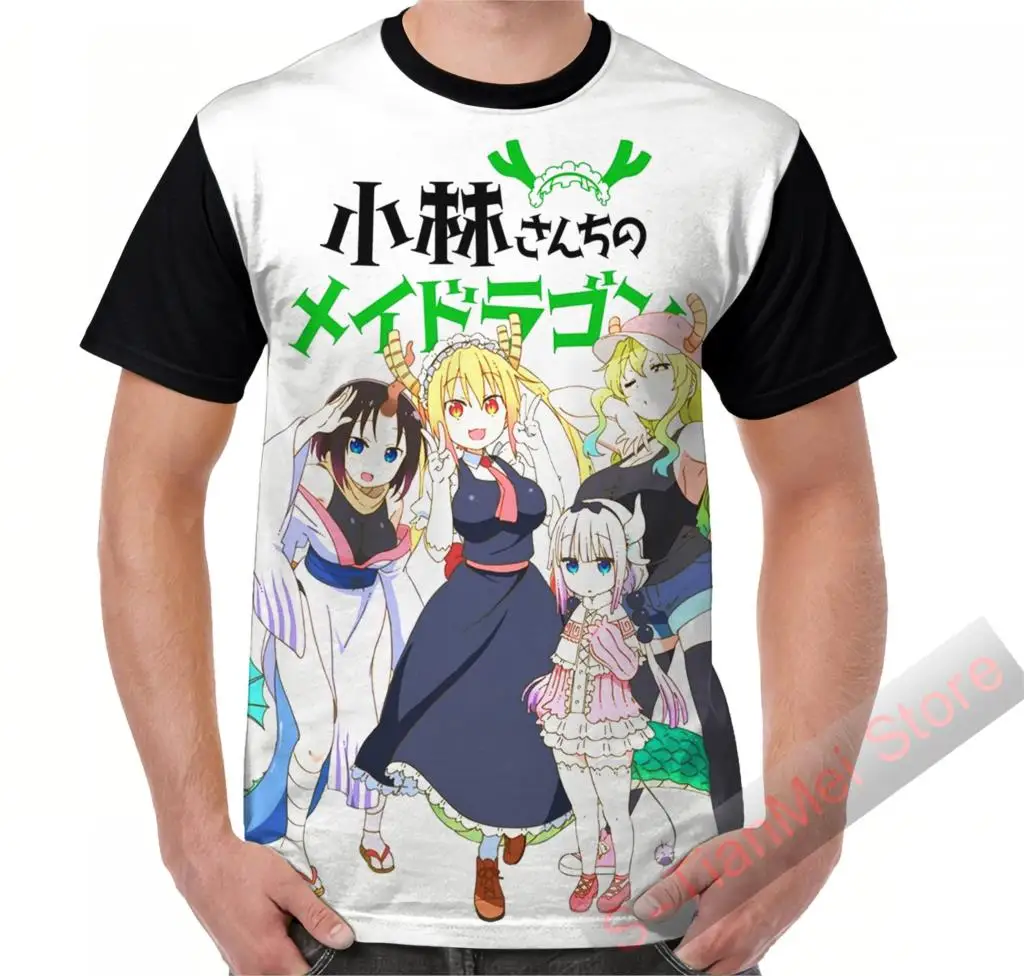 Летняя графическая футболка мужские топы футболки Miss Kobayashi's Dragon Maid v2 забавная