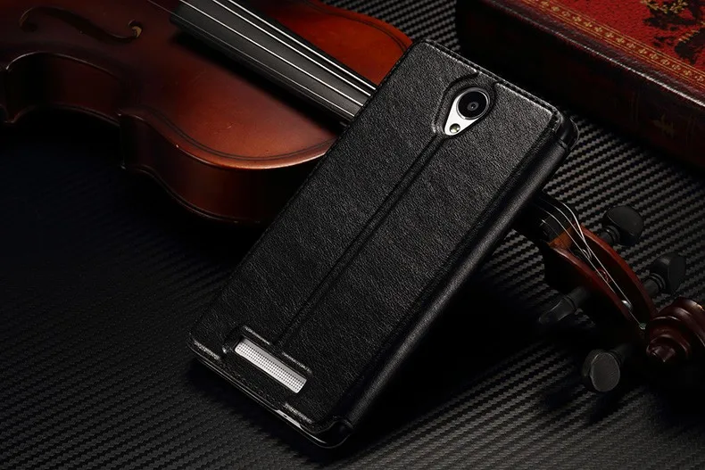 Для xiaomi redmi note 2 чехол высокого качества из искусственной кожи умный флип-чехол с подставкой Чехол s для xiaomi redmi note 2 чехол и Окно просмотра