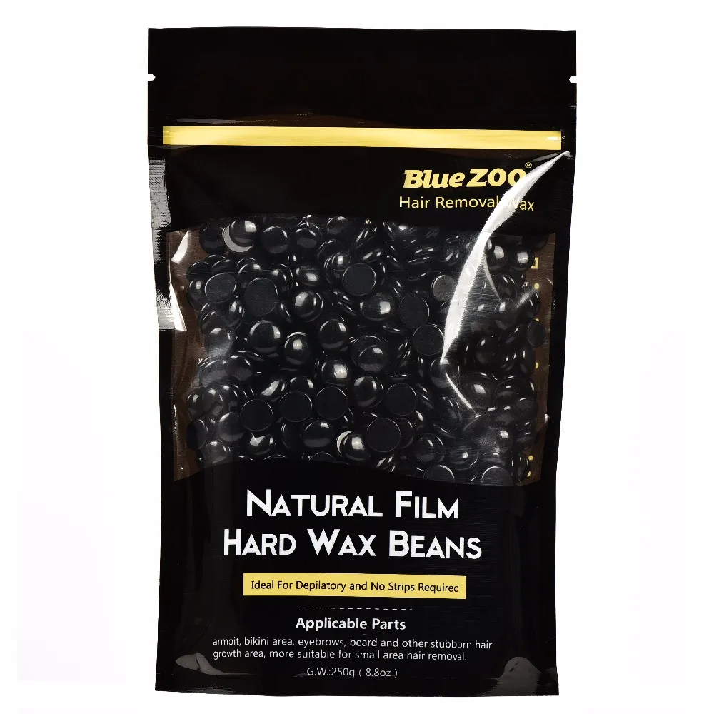 Blue ZOO Freeshipping 250g Black hair removal hard wax beans Nature Waxing Body Hair Removal | Красота и здоровье