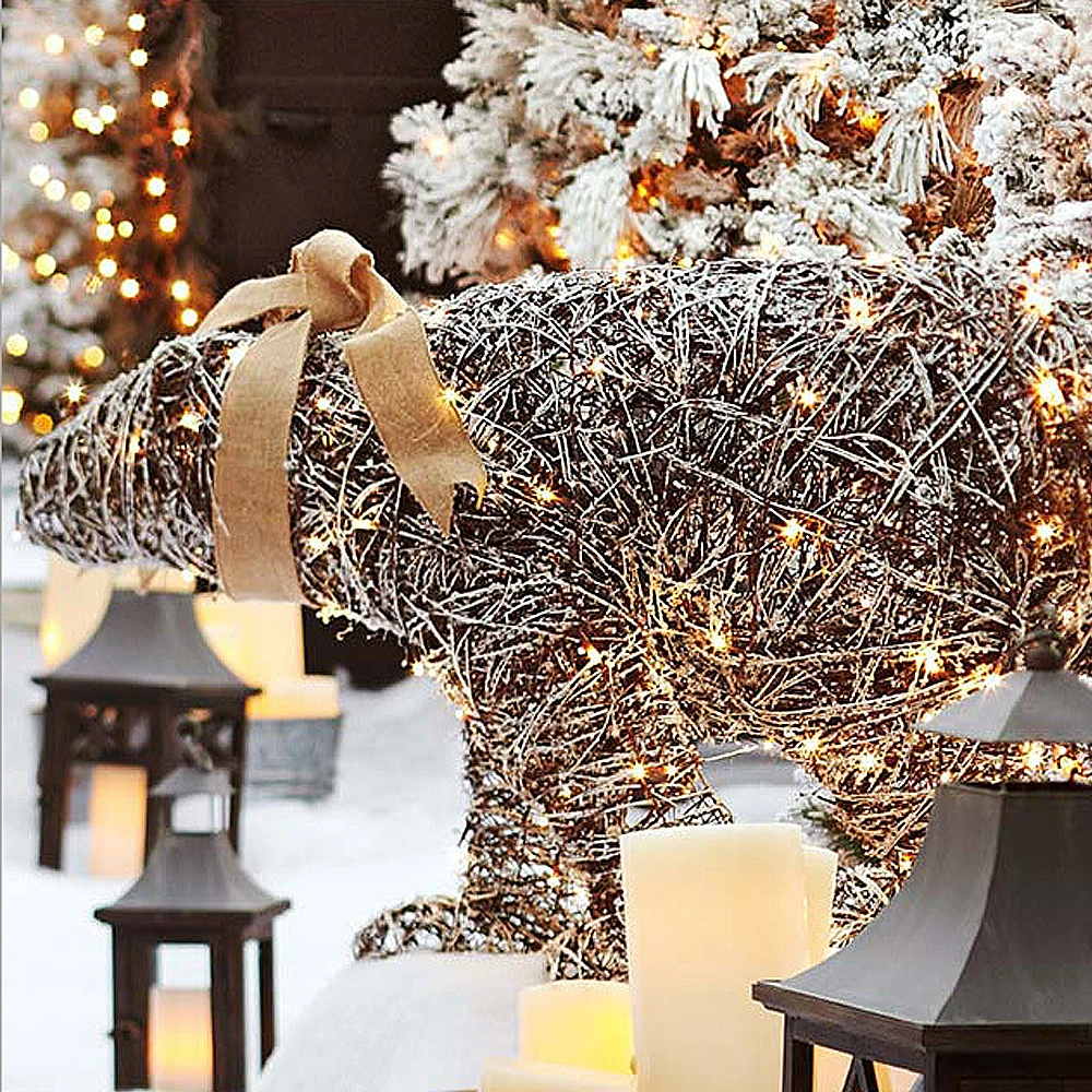 СИД Медной Проволоки СВЕТОДИОДНЫЕ Строки Свет 10 м 100 Фары Звездное + Адаптер