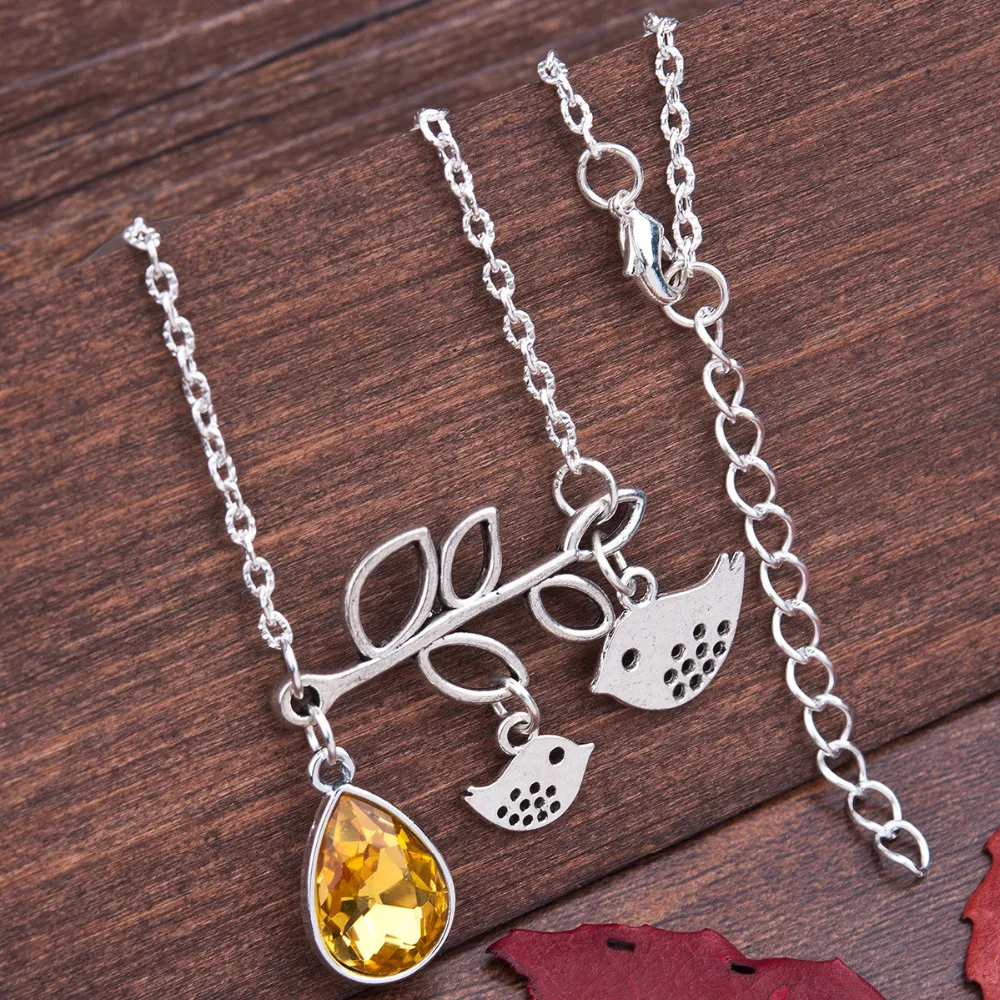 8 сезонов День матери античное серебро ручной работы цветная подвеска в виде