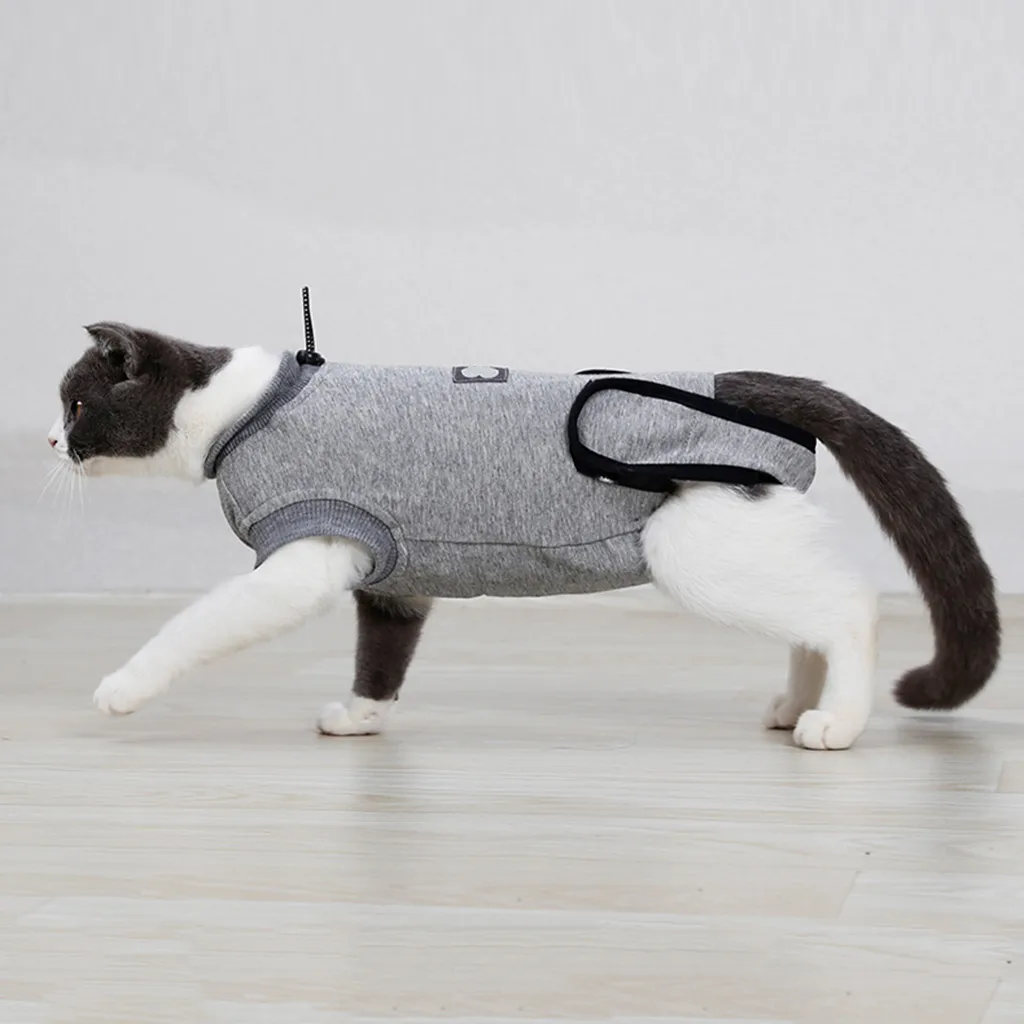 Pet Cat восстановление после хирургии Одежда Pet ран анти-клещей стерилизации костюм товары для питомцев#0321
