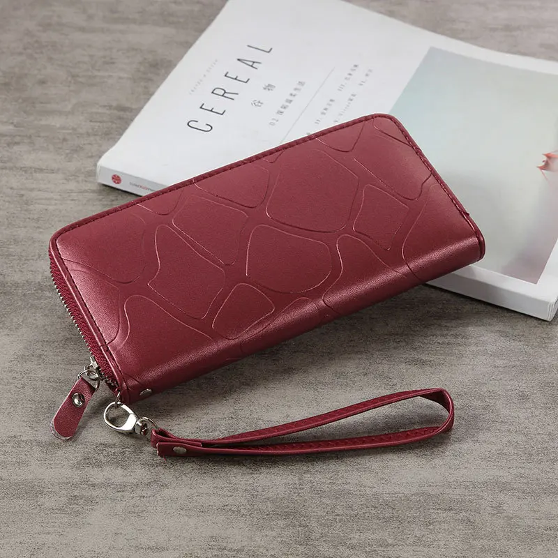 Дизайнерский женский длинный кошелек-клатч большие вместительные кошельки