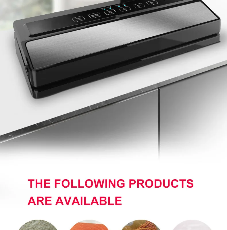 220V 110W Household Food Vacuum Sealer Packaging Machine Film Automatic Sealer Vacuum Packer