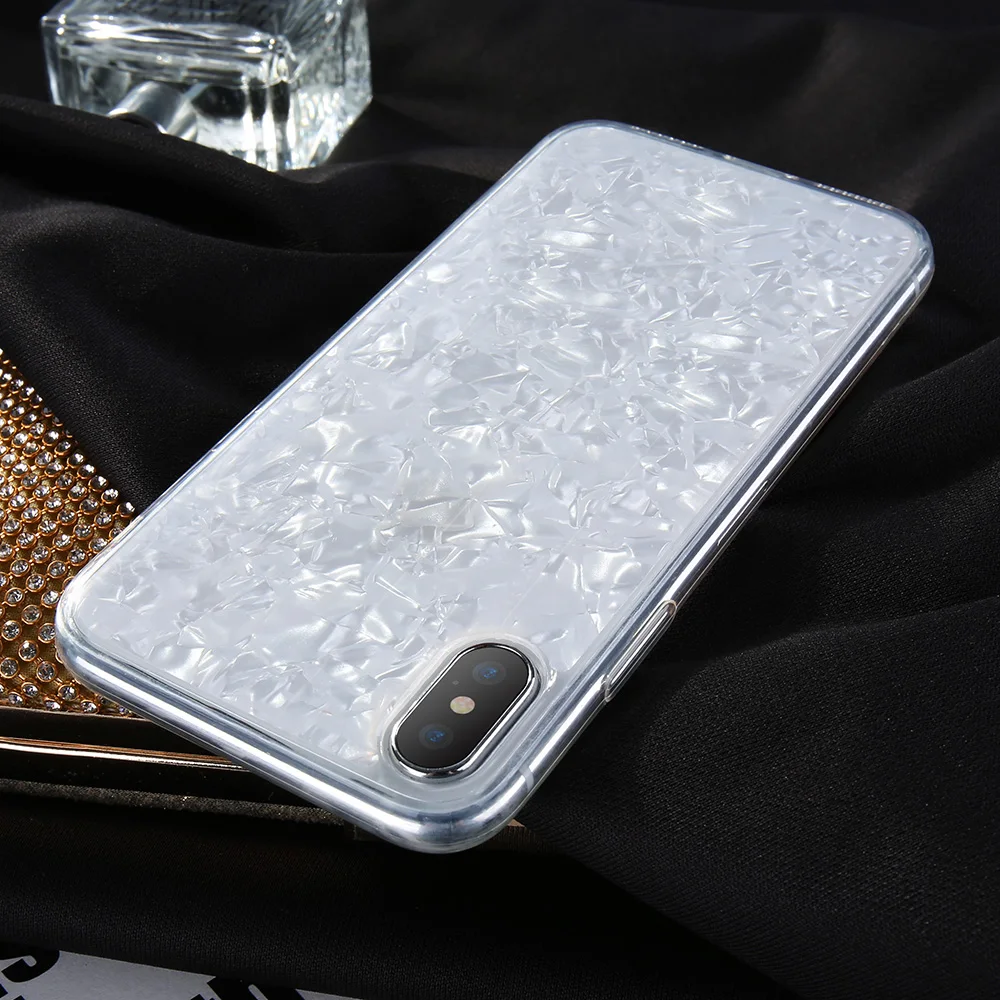 KISSCASE Блестящий эпоксидный чехол для iPhone X 7 Plus мягкий силиконовый роскошный 5S 6 S |