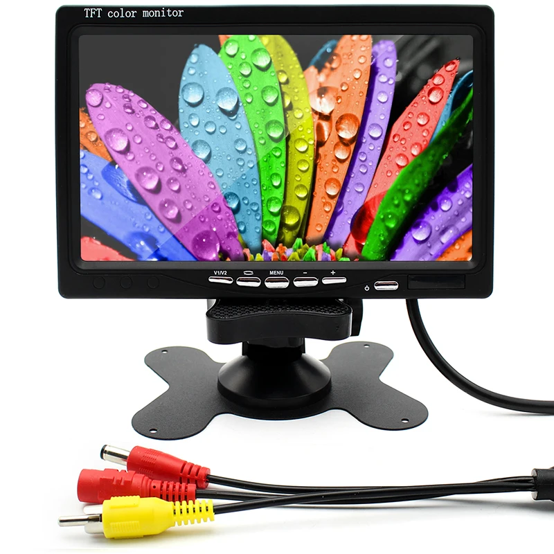 HD 800x480 7 дюймовый TFT ЖК экран автомобильный монитор для парковки с видеозаписью DVR