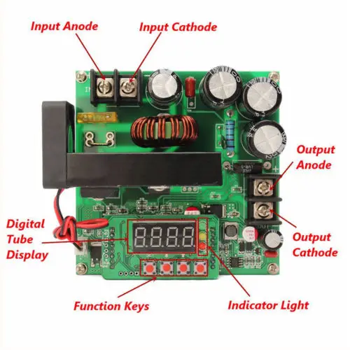 DC-DC BST900W CNC Boost Converter 8-60V Step-up 10-120V Solar Charging CVCC New | Обустройство дома