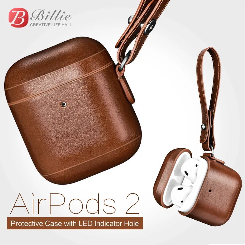 Чехол для Apple Airpods 2 чехол из натуральной кожи винтажный кожаный дизайн защитные