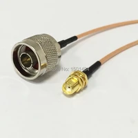 new sma female jack connector switch n male plug convertor rg316 cable 15cm 6 adapter