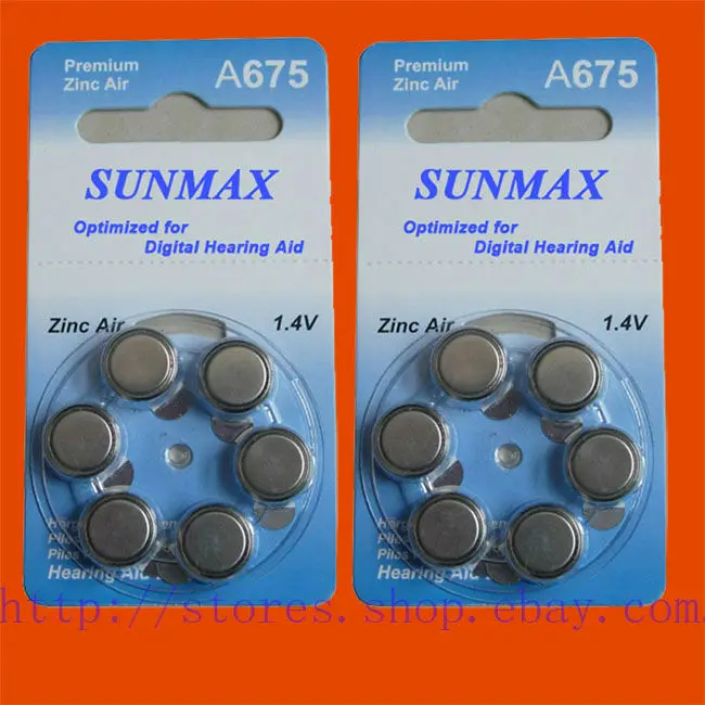 12x слуховой аппарат A675 675A ZA675 675 PR44 аккумулятор|pr44 battery|675 batterybattery |