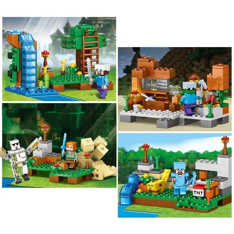 378 шт. 4 в 1 строительные блоки совместимые с Legoed город фигурки дракона набор