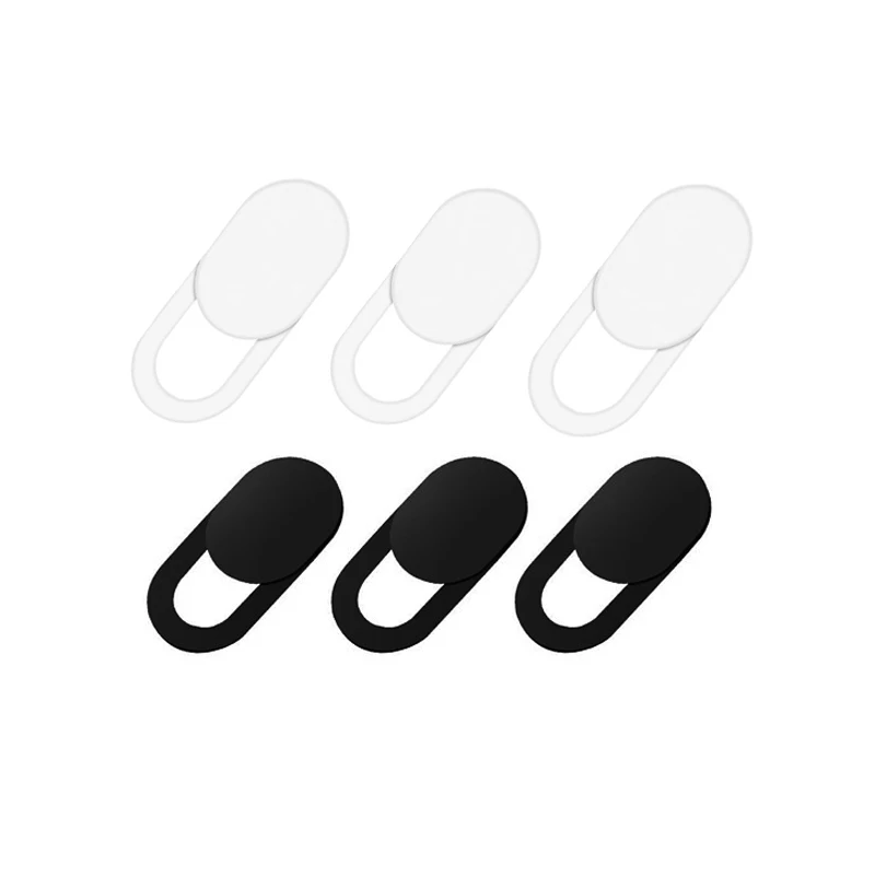 3 white n 3 black Планшеты ноутбука устройство для обеспечения конфиденциальности чехол для веб-камеры безопасности guarder ультра тонкий мобильный телефон ПК камера слайдер блокатор хакер defenser - Цвет: 3 white n 3 black