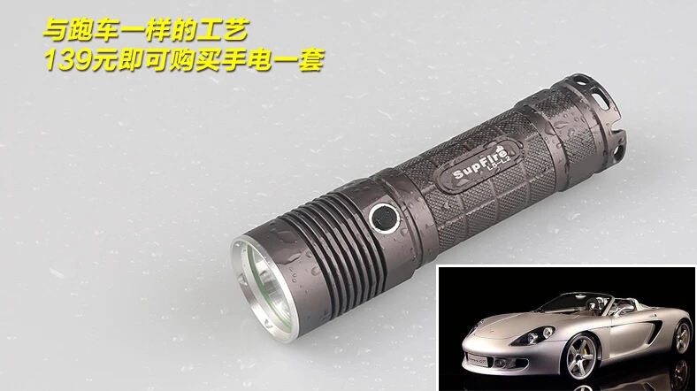 Supfire L5 CREE XM L T6 10 Вт светодиодный фонарик 1100 люмен 18650 батарея|torch 18650|led light torchled