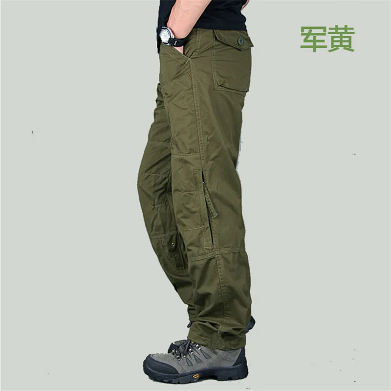 Army yellow Размер 30-40, новые весенние тактические брюки-карго для улицы, военные брюки, мужские армейские военные брюки, хлопковые брюки, рабочая одежда, спортивные штаны - Цвет: Army yellow