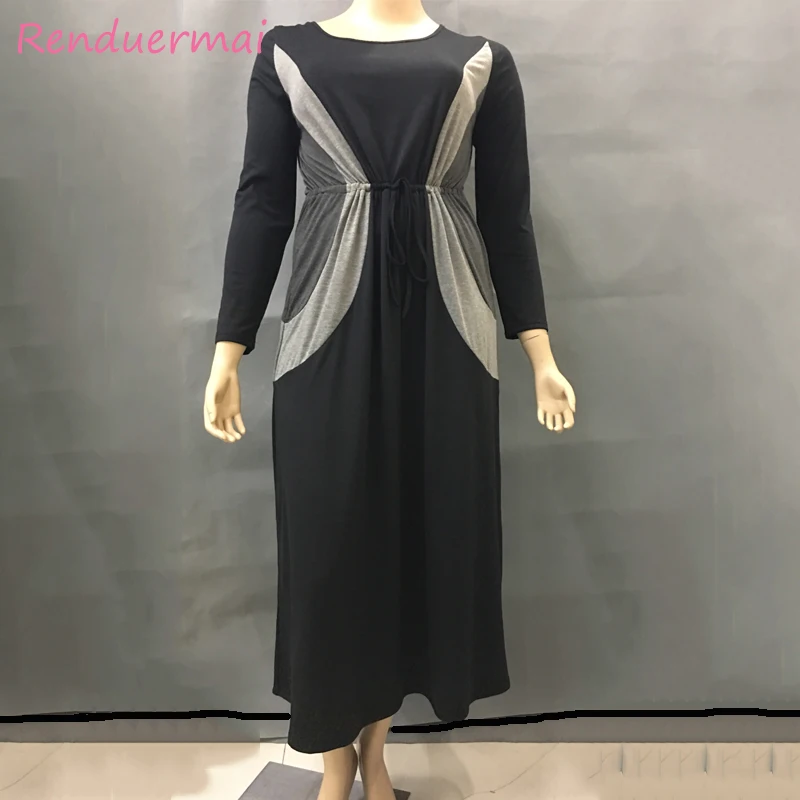 Женское платье большого размера женская одежда Осеннее длинное макси robe femme ete 2018