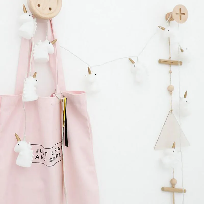 Топперы для рождественской елки Декоративная гирлянда с единорогом мини лошадью