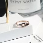 YUN RUO 2019 новый дизайн натуральная раковина задние кольца роза золотистого цвета женский подарок вечерние Титановая Сталь Ювелирные изделия высшего качества не выцветают