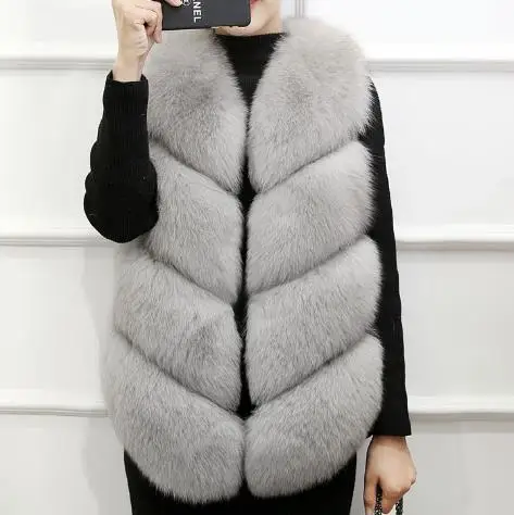 Женское пушистое пальто из искусственного меха manteau femme hiver меховые жилетки