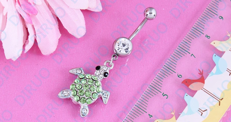 Кольцо для пупка модное зеленое прозрачное без никеля|jewelry organizer rings|ring doublejewelry ring