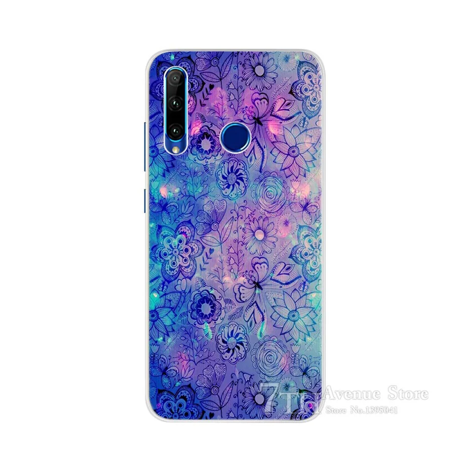 Темно-серый Чехол для Honor 10i, мягкий силиконовый чехол с мультипликационным принтом для Huawei Honor 10i HRY-LX1, HRY-LX1T, задняя крышка, чехол для телефона Honor 10i 10 i 6,21" - Цвет: Темно-серый
