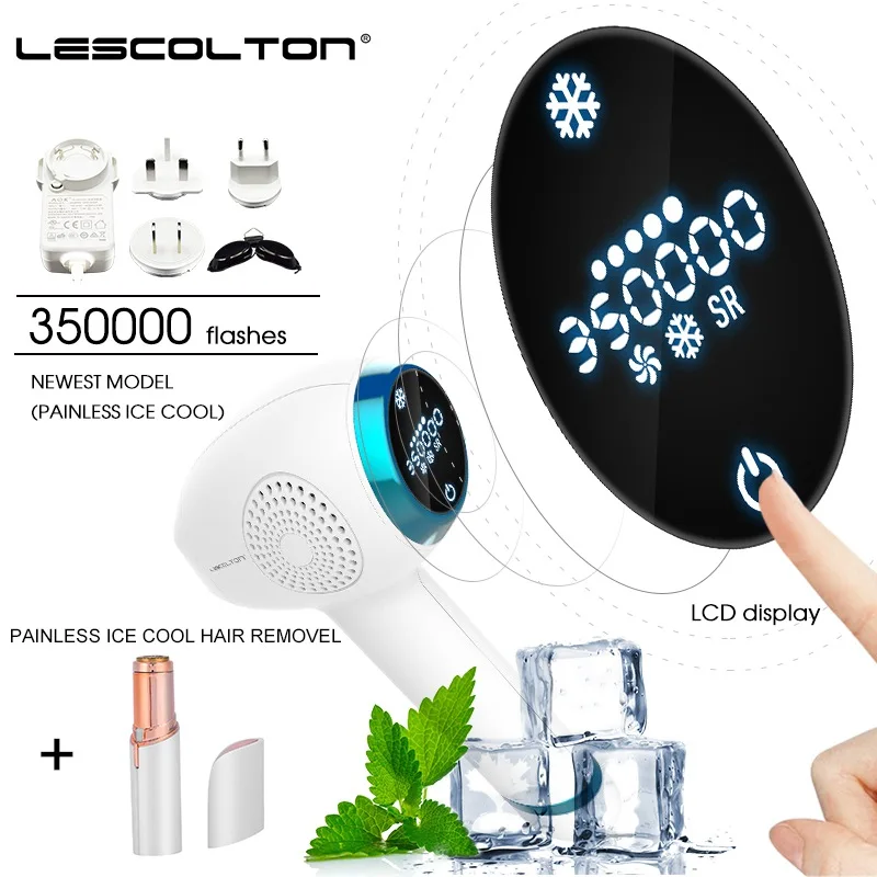 Lescolton Новинка Icecool 4в1 IPL лазерная Машинка для удаления волос лазерный эпилятор для удаления волос постоянный Электрический эпилятор лазер