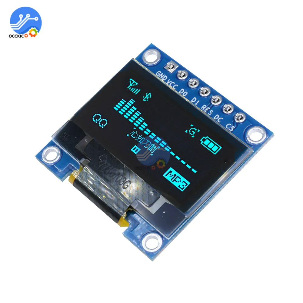 0 96 дюймовый IIC Серийный oled дисплей модуль 128X64 I2C плата с ЖК экраном GND VCC SCL SDA &quotдля