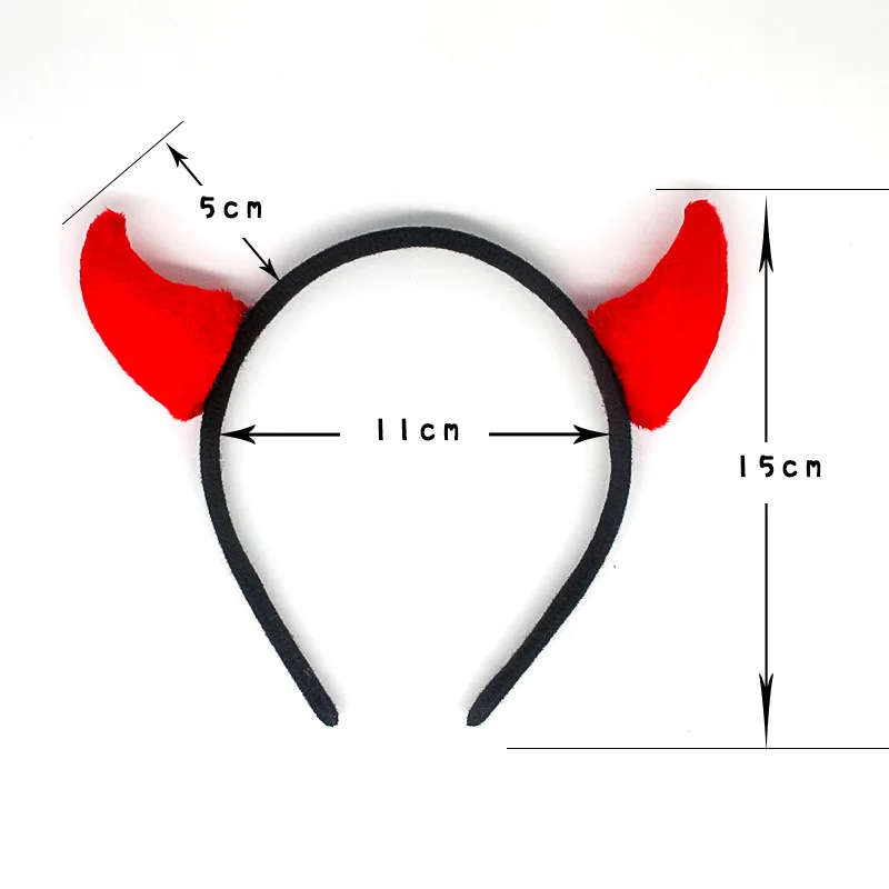 

Animal Ear Girl Hairband Headband Hair Hoop for Girls Women Devil Evil Hair Bands Headdress Gifts Halloween Christmas